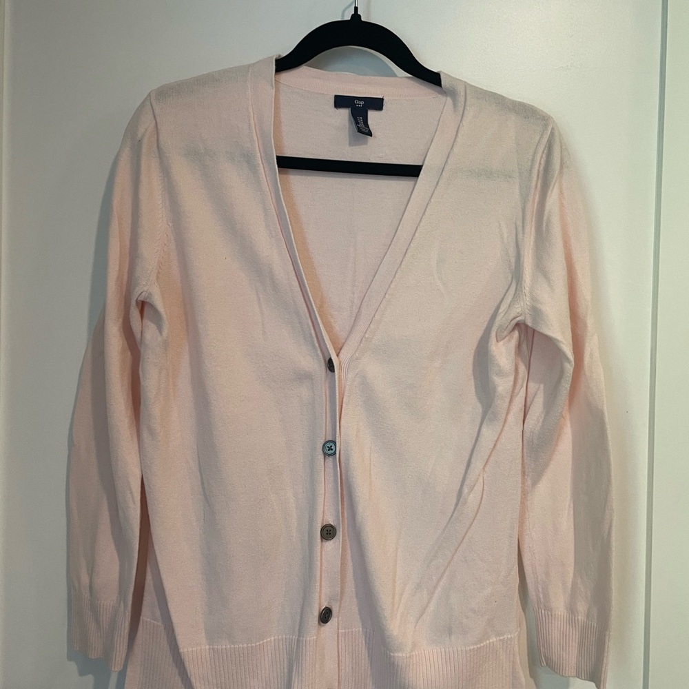 GAP Women's Pink Cardigan Sweater- size M